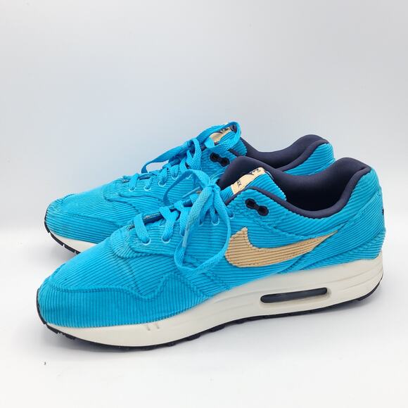 Nike Air Max 1 PRM Corduroy Men\'s Baltic Blue Sesame FB8915-400 size 11 main image 7